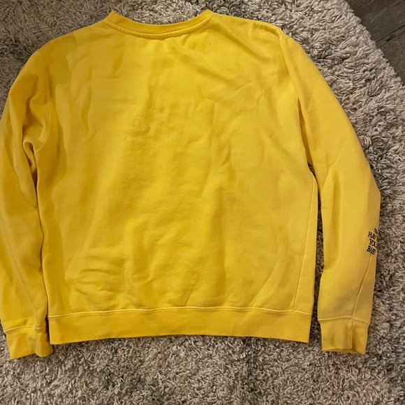 Harry Styles Kiwi Bright Yellow Crewneck Sweater Size Medium - Picture 8 of 12